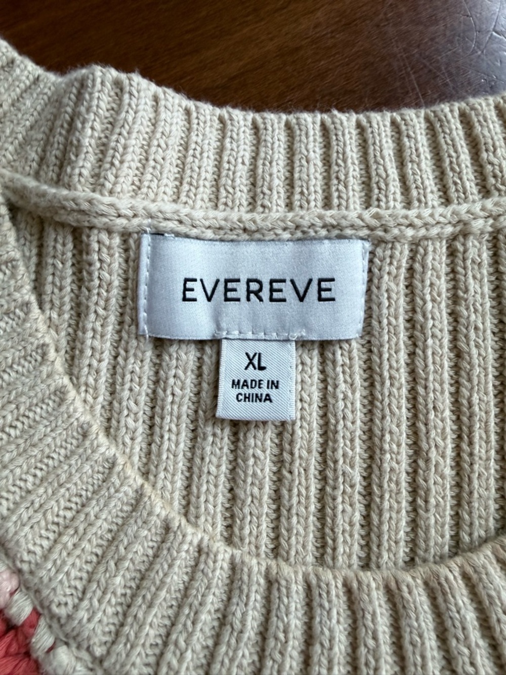 Evereve Tia granny square crocheted sweater vest XL - Picture 3 of 3